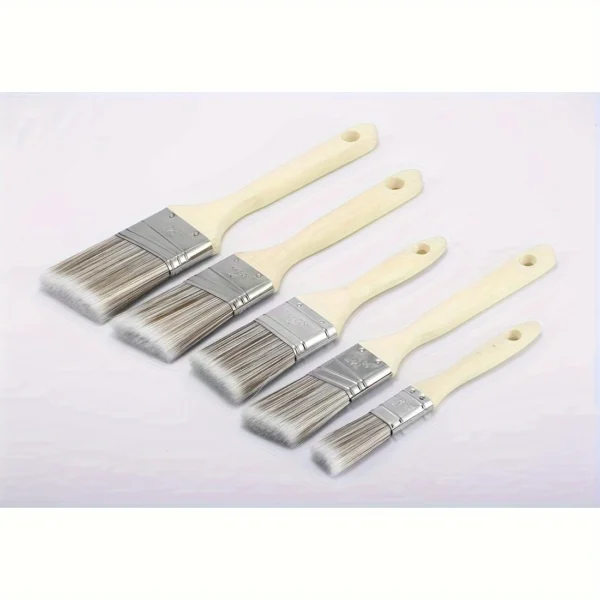 Synthetic Fiber Bristle Paint Brushes Set