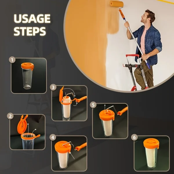 9-Inch Smooth Paint Roller Brush